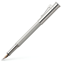 Graf von Faber-Castell, Füller Classic, platiniert, 18K Feder, Palladium