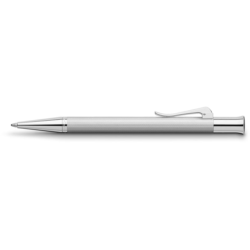 Graf von Faber-Castell, Kugelschreiber Guilloche, rhodiniert, silber