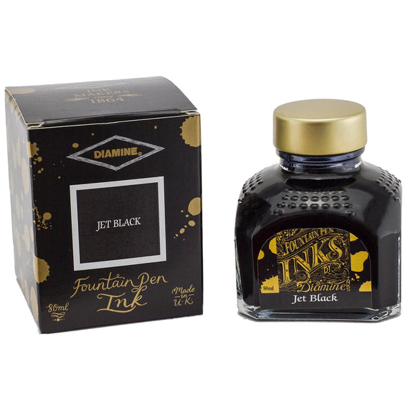 Diamine Tintenglas Penoblo Fueller Premium 1 Jet Black 80 ml