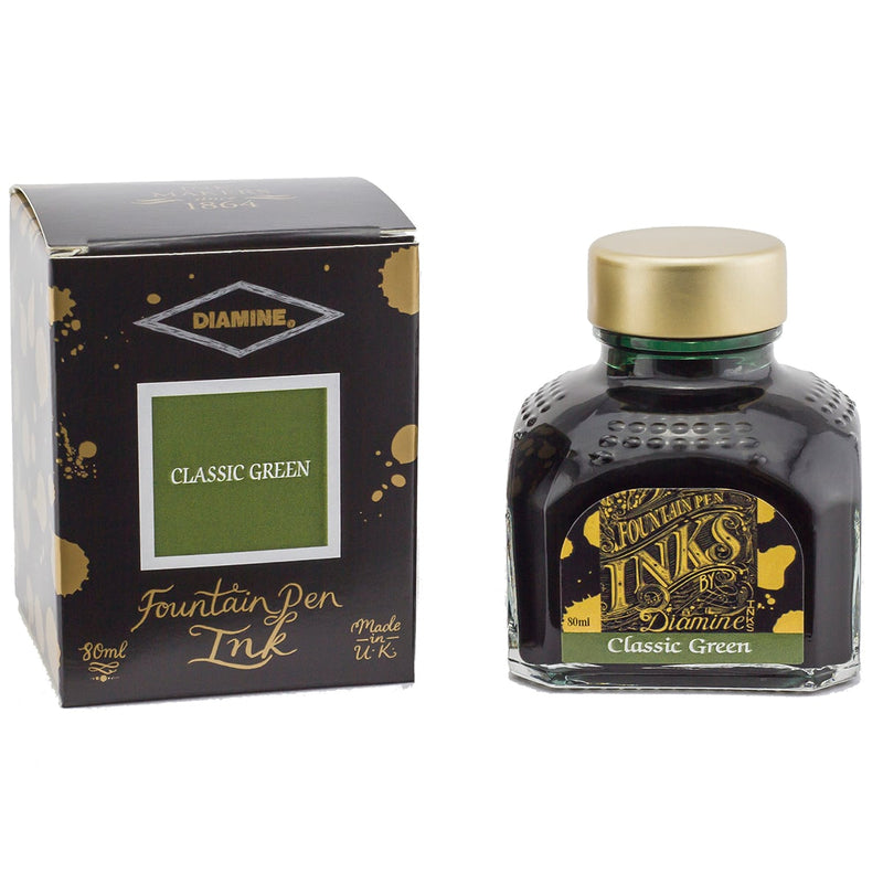 Diamine Tintenglas Penoblo Fueller Premium 104 Classic Green 80 ml