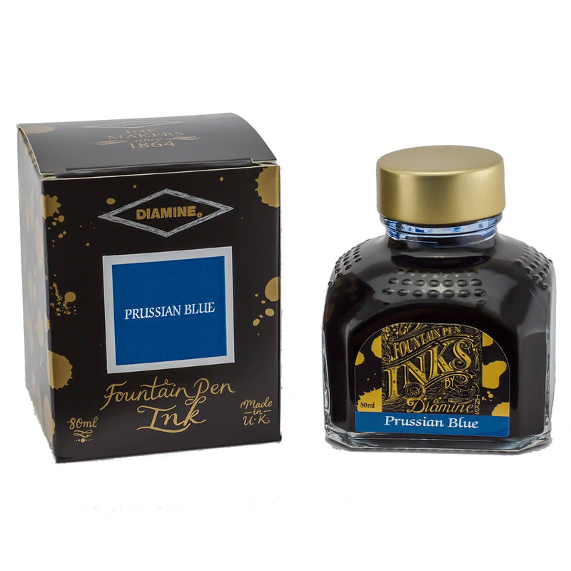 Diamine Tintenglas Penoblo Fueller Premium 11 Prussian Blue 80 ml