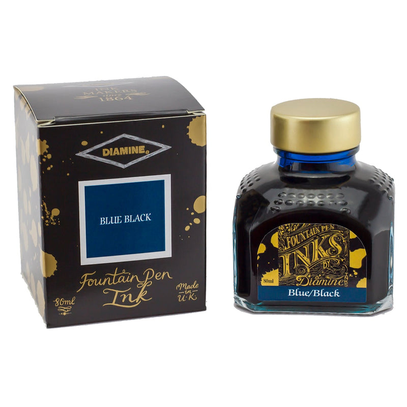 Diamine Tintenglas Penoblo Fueller Premium 2 Blue Black 80 ml