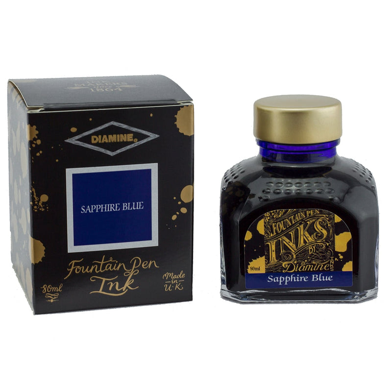 Diamine Tintenglas Penoblo Fueller Premium 37 Sapphire Blue 80 ml