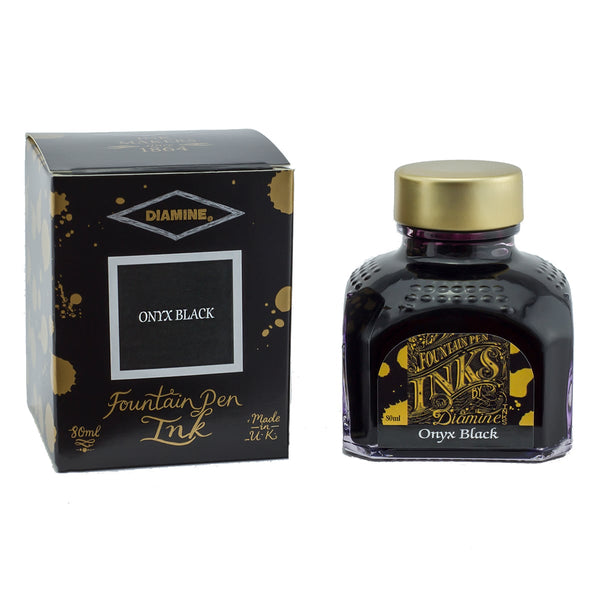 Diamine Tintenglas Penoblo Fueller Premium 60 Onyx Black 80 ml