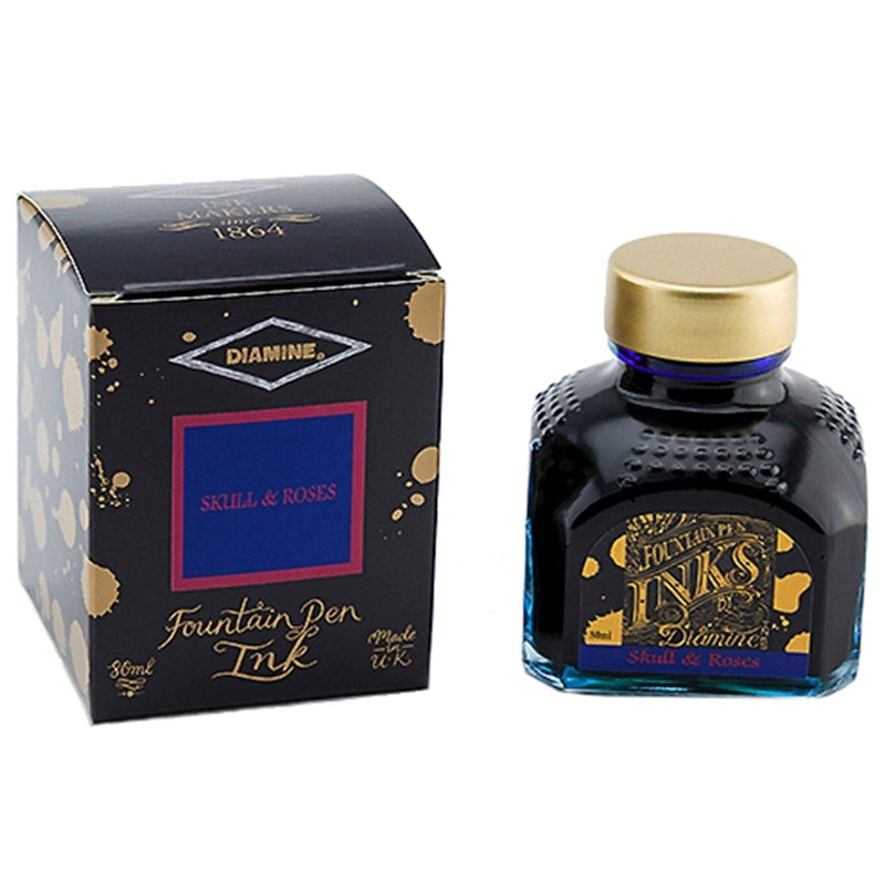 Diamine Tintenglas Penoblo Fueller Premium 7 Skull Roses 80ml