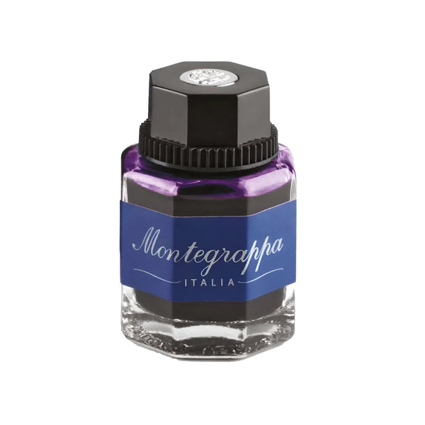 Montegrappa, Tintenglas, blaue Packung, 50ml, Violet