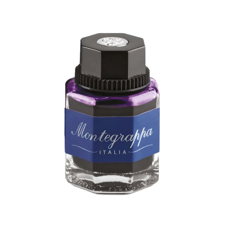 Montegrappa, Tintenglas, blaue Packung, 50ml, Violet