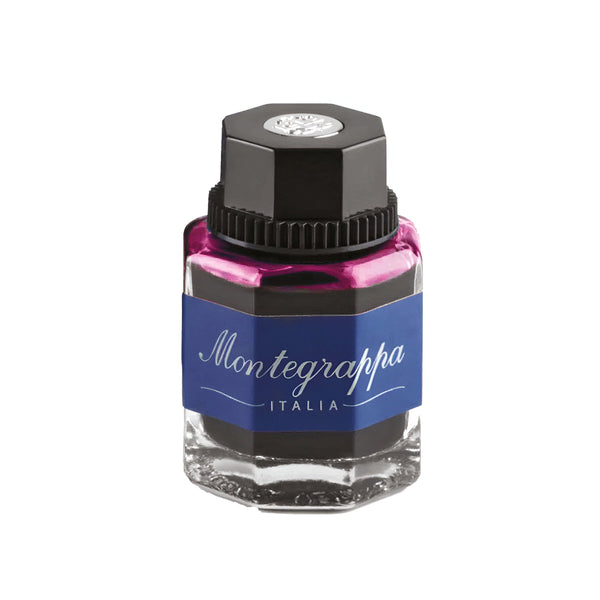 Montegrappa, Tintenglas, blaue Packung, 50ml, Fuchsia