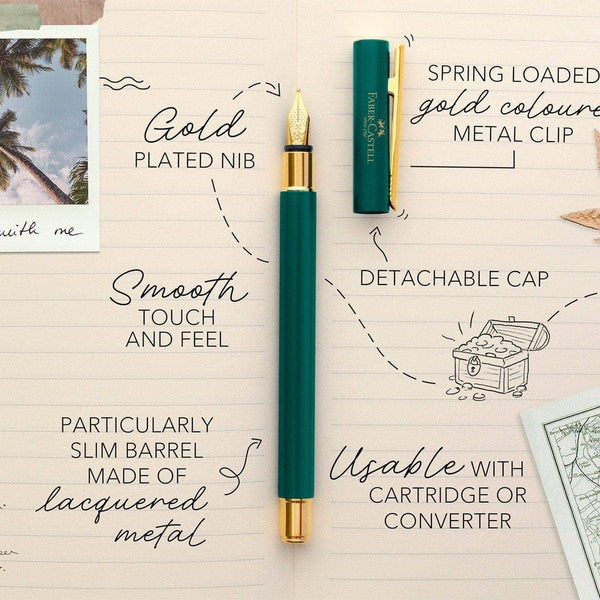 Faber-Castell, Füller, Neo Slim, Golden Rainforest