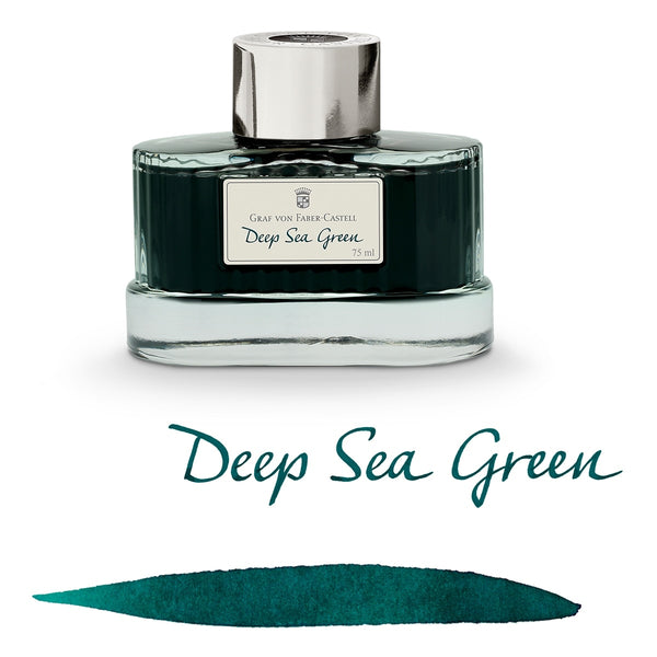 Graf von Faber-Castell, Tintenglas, 75 ml, Deep Sea Green