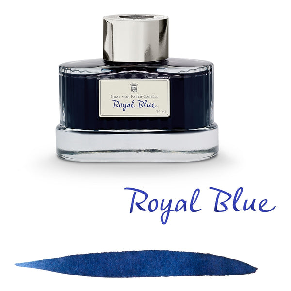 Graf von Faber-Castell, Tintenglas, 75 ml, Royal Blue