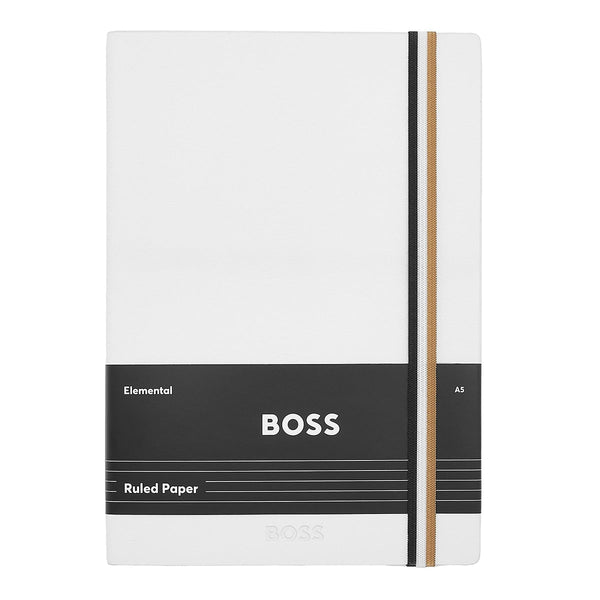 HUGO BOSS Notizbuch Iconic A5, weiß - 5