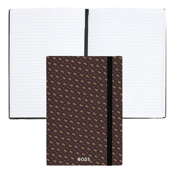 HUGO BOSS Notizbuch Monogram A5, Camel - 7