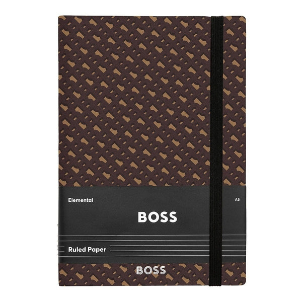 HUGO BOSS Notizbuch Monogram A5, Camel - 5