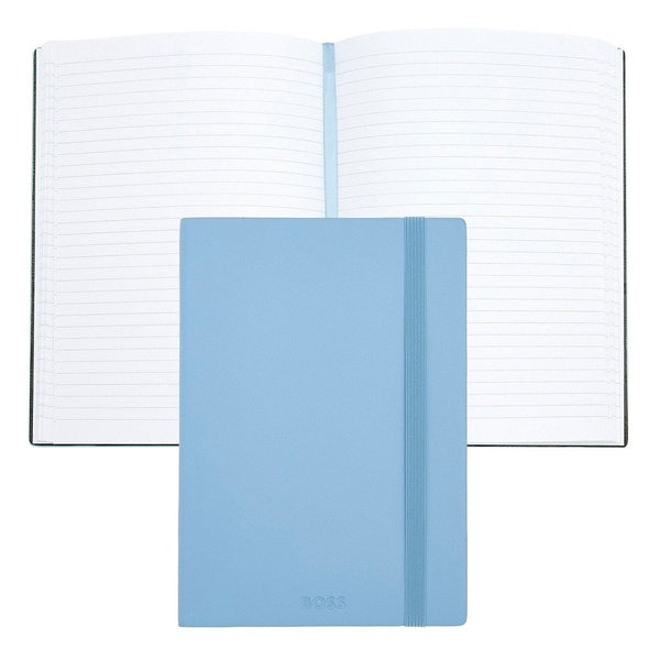 HUGO BOSS Notizbuch Monogram Pastel, A5, Light Blue - 7