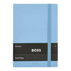 HUGO BOSS Notizbuch Monogram Pastel, A5, Light Blue