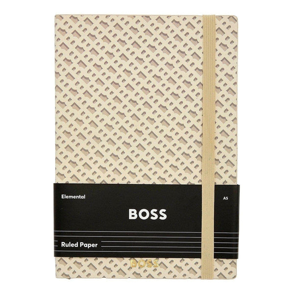 HUGO BOSS Notizbuch Monogram Pastel, A5, Cream - 5