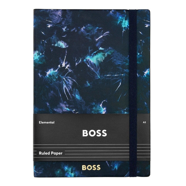 HUGO BOSS Notizbuch Tie-dye Flower, A5, Navy - 5