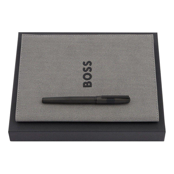 HUGO BOSS Tintenroller, A5 Schreibmappe Grid schwarz - 5