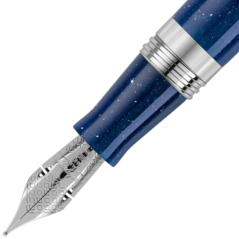 Montegrappa Füller Elmo 02 Plus Flex, silber, 14Kt, Interstellar