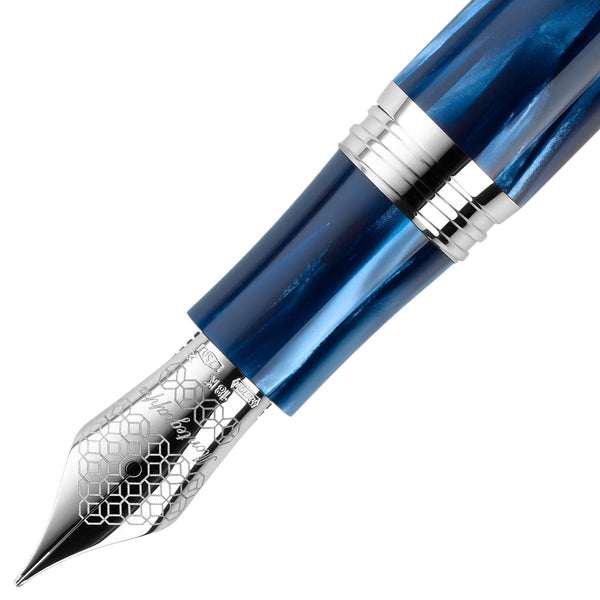 Montegrappa Füller Extra 1930 Edt. 2023, 18Kt, Mediterranean Blue