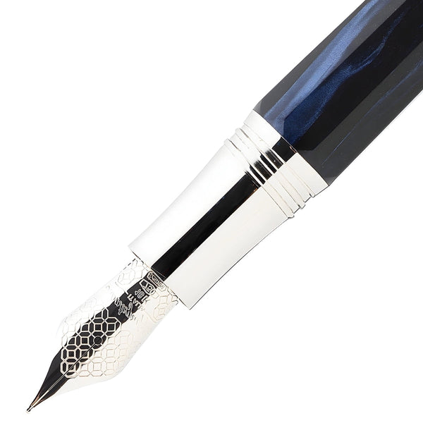 Montegrappa Füller Extra Otto 18Kt, Dark Blue