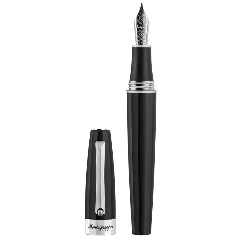 Montegrappa Füller Magnifica Stainless Steel, 18Kt, Black Satin