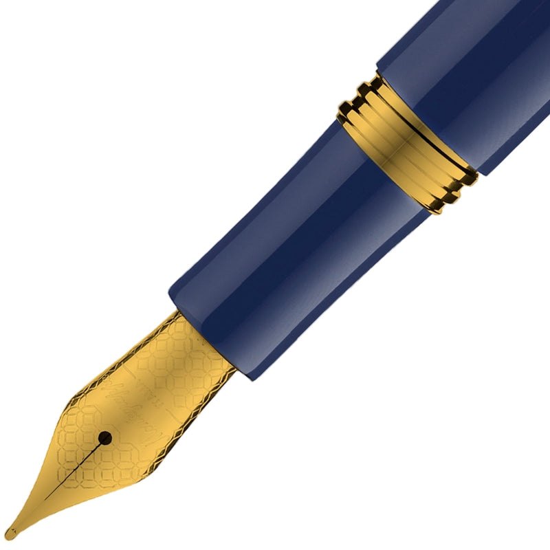 Montegrappa Füller Manager Yellow Gold, Navy Blue