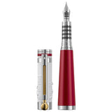 Montegrappa Füller Prince Albert II of Monaco Foundation Life, silber, 18Kt, rot