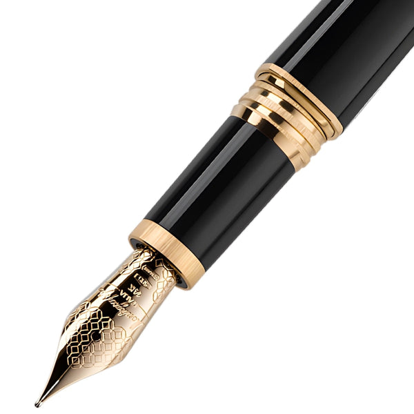 Montegrappa Füller Quattro Yellow Gold, 14Kt, schwarz