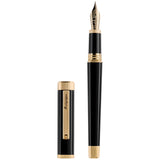 Montegrappa Füller Quattro Yellow Gold, 14Kt, schwarz