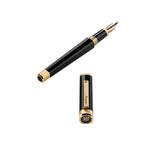 Montegrappa Füller Quattro Yellow Gold, 14Kt, schwarz