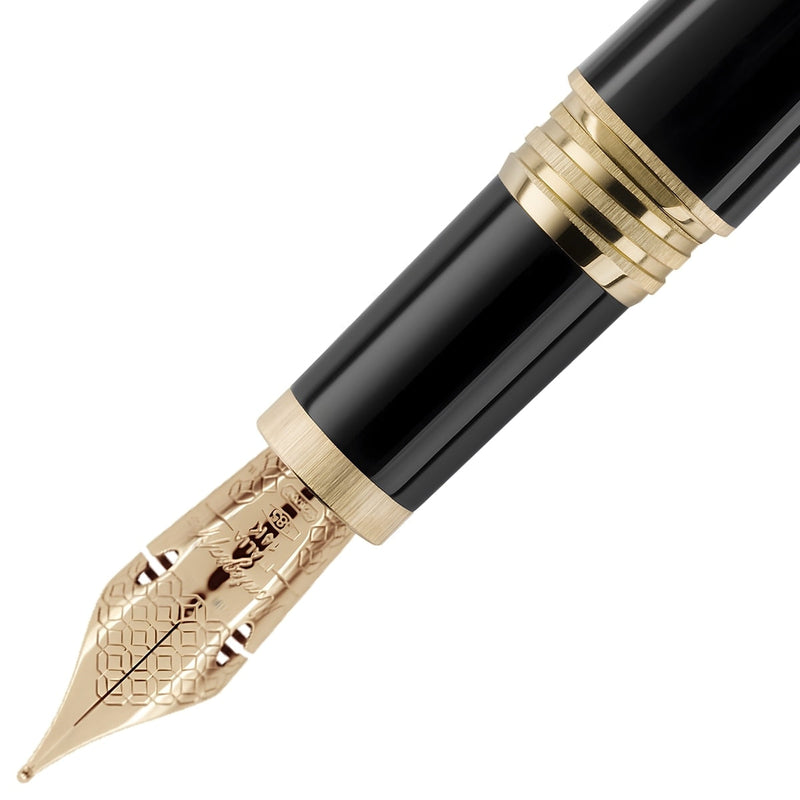 Montegrappa Füller Quattro Yellow Gold, 14Kt, schwarz