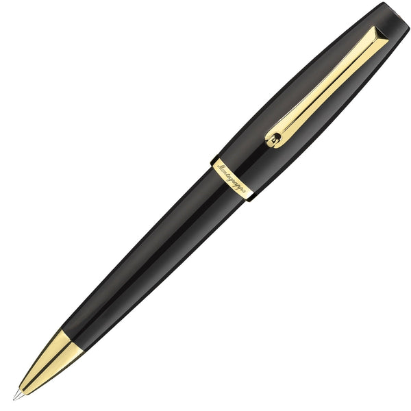 Montegrappa Kugelschreiber Manager Yellow Gold, schwarz