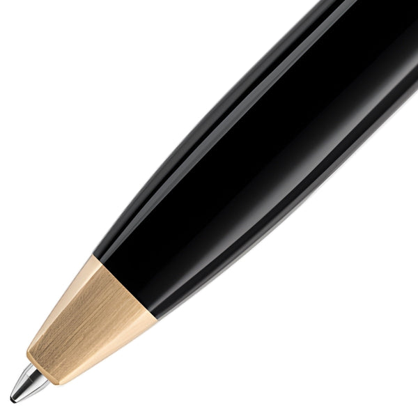 Montegrappa Kugelschreiber Quattro Yellow Gold, schwarz