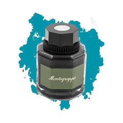 Montegrappa, Tintenglas, grüne Packung, 50ml, Turquoise