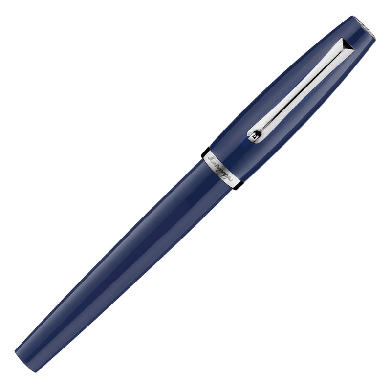 Montegrappa Tintenroller Manager Steel, Navy Blue