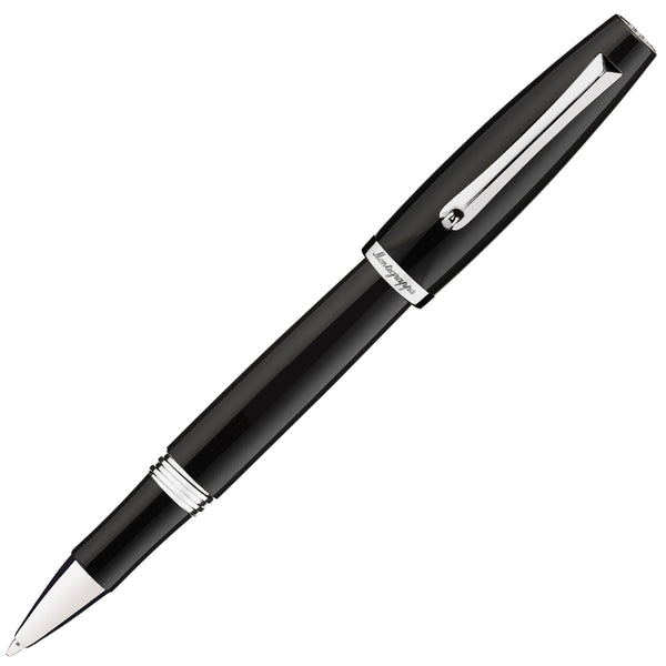 Montegrappa Tintenroller Manager Steel, schwarz