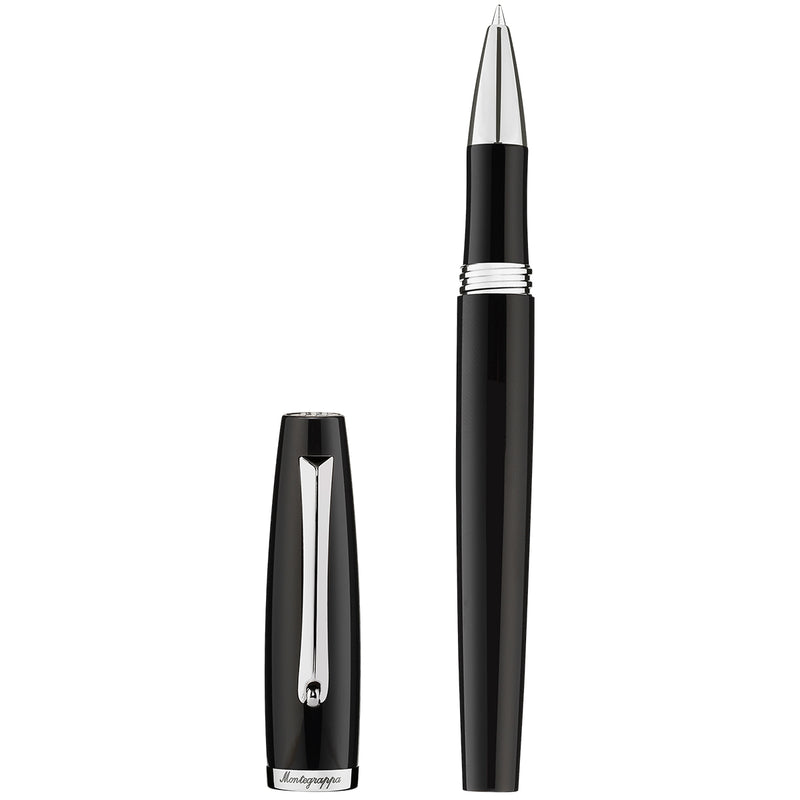 Montegrappa Tintenroller Manager Steel, schwarz