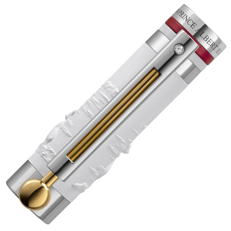 Montegrappa Tintenroller Prince Albert II of Monaco Foundation Life, silber, rot