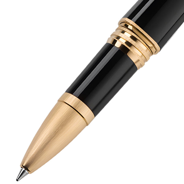 Montegrappa Tintenroller Quattro Yellow Gold, schwarz