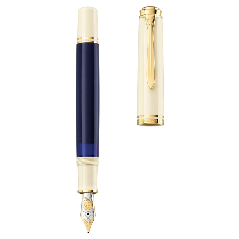 Pelikan, Füller, Souverän M800, 18Kt, Cream Blue