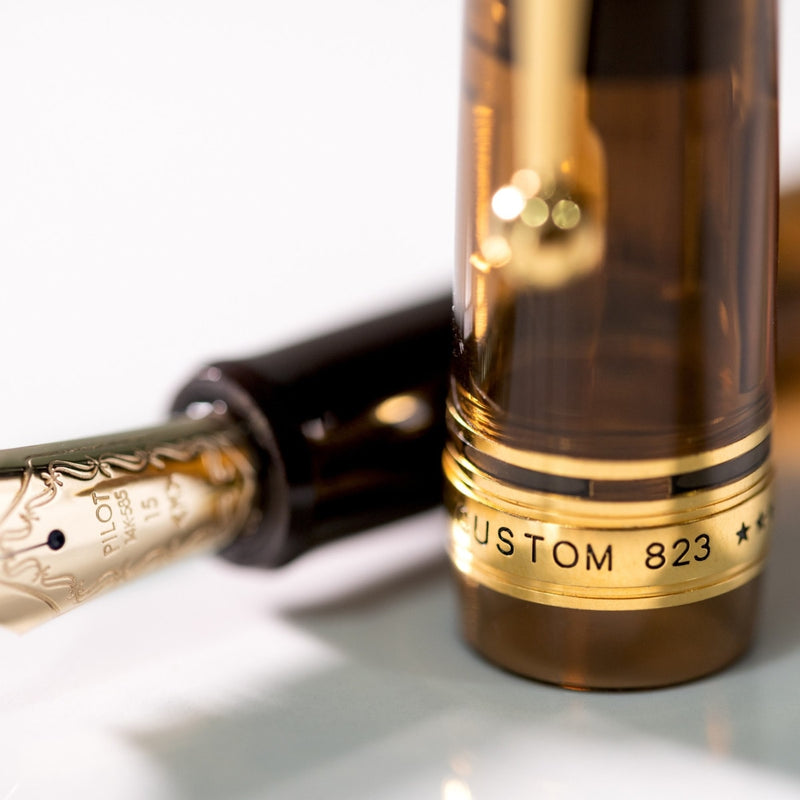 Pilot Füller Custom 823, 14Kt, braun