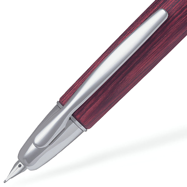 Pilot Füller Capless Wooden, 18Kt, rot