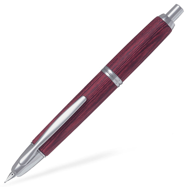 Pilot Füller Capless Wooden, 18Kt, rot