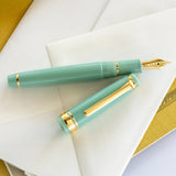 Sailor, Füller Pro Gear Slim, gold Special Ed. 14K Feder, Dragon Palace Green Lamé