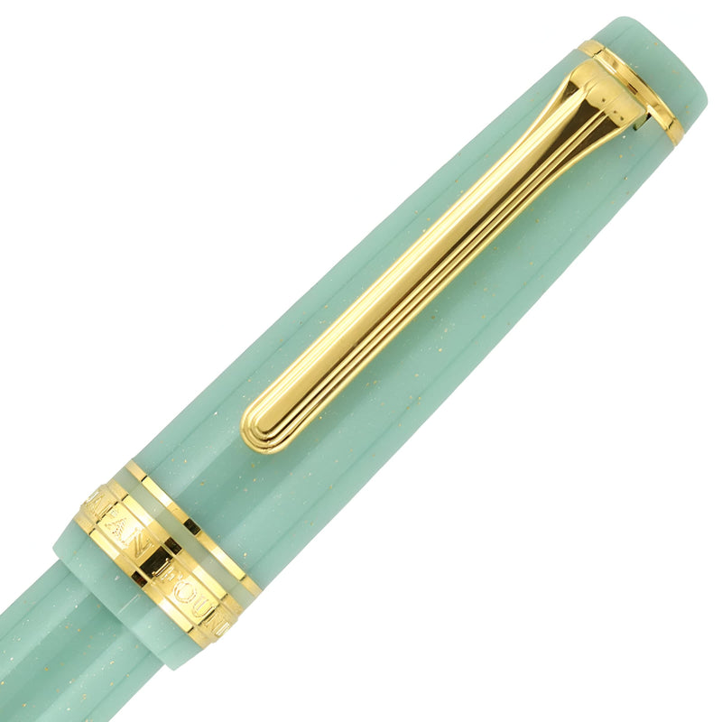 Sailor, Füller Pro Gear Slim, gold Special Ed. 14K Feder, Dragon Palace Green Lamé