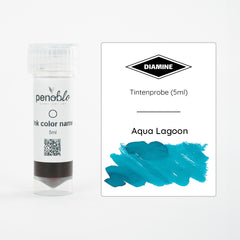 Diamine, Tintenprobe, Regular, Aqua Lagoon, 5ml