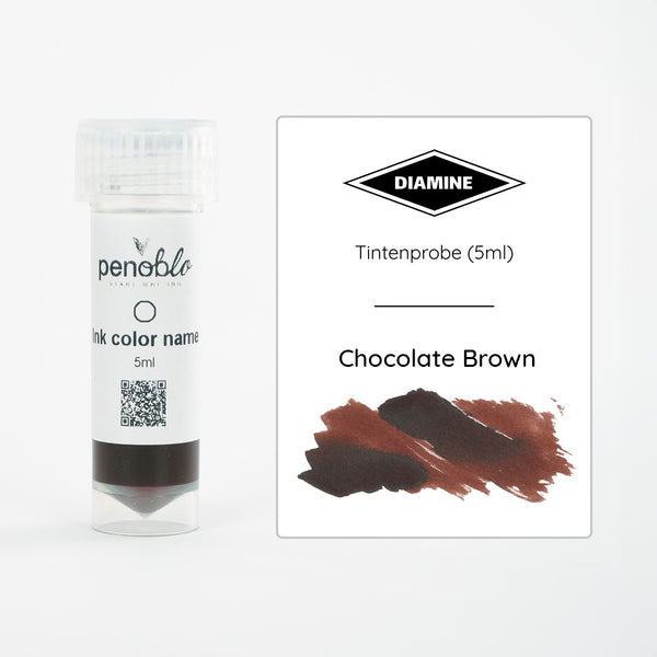 Penoblo Tintenprobe, Diamine Regular, Chocolate Brown