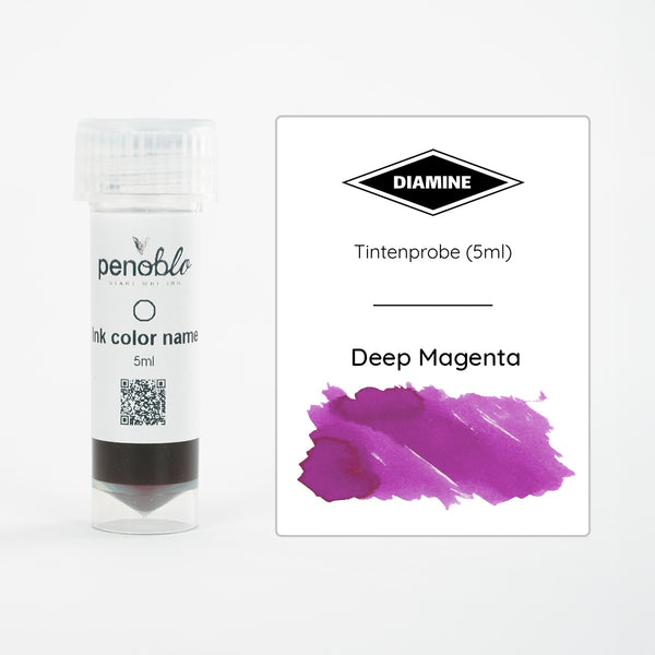 Diamine, Tintenprobe, Regular, Deep Magenta, 5ml